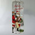 Floristik24 LED-väggmålning Santa Claus &quot;Merry Christmas&quot; 21 × 60cm För batteri