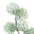Floristik24 Konstgjord lärkgren grön dekorativ gren med snö L25cm