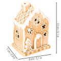 Pepparkakshusljushållare för stående och dekoration, 13 cm | Floristik24.se