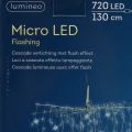 Floristik24 Ljus kaskad Micro-LED kall vit 720 H130cm