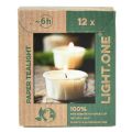 Floristik24 Light.one papper värmeljus naturligt plastfritt veganskt paket om 12