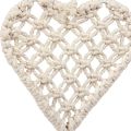 Floristik24 Makrame dekorativt hänge dekorativt hängare hjärta 17×65cm