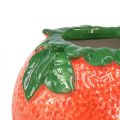 Floristik24 Medelhavet dekorativ orange vas blomkruka keramik Ø9cm