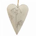 Floristik24 Metallhjärta, dekorativt hjärta för upphängning, hjärtdekoration H11cm 3st