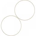Floristik24 Metallring dekorring Scandi ring deco loop guld Ø 25,5 cm 6 st