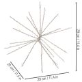 Dekorativ Polar Star LED-lampa, varmvit, med timer, utomhus, 29 cm | Floristik24.se
