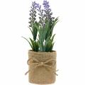 Floristik24 Mini lavendel i kruka konstgjorda växter Konstgjord lavendel dekoration