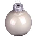 Mini julkulor glasgrön pärlemor grå Ø3cm 22 st | Floristik24.se