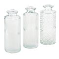 Floristik24 Minivaser glas dekorativa flaskvaser Ø5cm H13cm 3st
