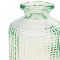 Floristik24 Minivaser glas dekorativa flaskor retro vintage Ø6cm H10,5cm 2st