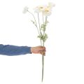 Konstgjord vallmo, vit, lång stjälk, 78 cm, 3 stycken | Floristik24.se