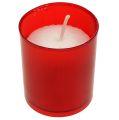 Påfyllningsljus för gravljus refill insats gravlampor röd 20 st