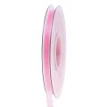 Floristik24 Organzaband presentband rosa band kantkant 6mm 50m