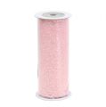 Floristik24 Organza tyg 15 cm x 500 cm rosa med glitter