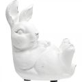 Floristik24 Påskhare vintage look kanin liggande vit keramik 12,5×8×14cm