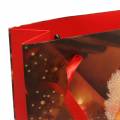 Floristik24 Presentpåsar julmotiv tomteröd 20cm × 30cm × 8cm set med 2 delar