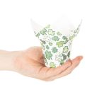 Pappersblomkruka med klövermotiv, nyårsdekoration, 12 cm, 12 stycken | Floristik24.se