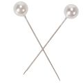 Pärlhuvudstift Vit Ø10mm 60mm | Floristik24.se