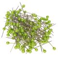 Floristik24 Gröna pärlhalsade blomsternålar, mångsidiga, Ø4 mm, 40 mm, 150 stycken