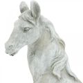 Floristik24 Hästhuvud byst deco figur häst keramik vit, grå H31cm
