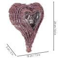 Växthjärta med foliedekoration för plantering 24 cm | Floristik24.se