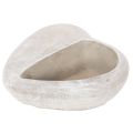Hjärtformad kruka, gjuten sten, dekorativ kruka, 17 cm | Floristik24.se