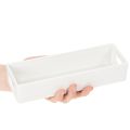 Rektangulär bricka med handtag för förvaring och bordsdekoration, 32 cm | Floristik24.se