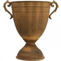 Kruka rost utseende kopp vas metall Ø22.5cm H32.5cm | Floristik24.se