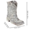 Dekorativa cowboystövlar planteringsskor 24 cm | Floristik24.se