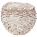 Floristik24 Rund flätad korg, stor dekorativ korg för plantering, 23 cm