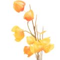 Konstgjord kinesisk lykta, Physalis-gren med blommor, 95 cm | Floristik24.se