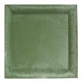 Floristik24 Plastplatta grön kvadrat 26 cm x 26 cm