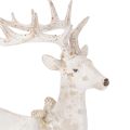 Dekorativ figur av sittande hjort med horn, 30 cm | Floristik24.se
