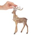 Dekorativ figur av en hjort med horn, för stående, juldekoration, 28 cm | Floristik24.se