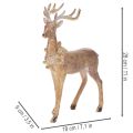 Dekorativ figur av en hjort med horn, för stående, juldekoration, 28 cm | Floristik24.se