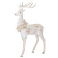 Floristik24 Dekorativ hjortfigur med kottedekoration för vinterdekoration, 49 cm