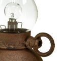 Floristik24 Retro lampa LED vintage rost bordslampa Ø10cm H18,5cm