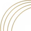 Floristik24 Metallring dekorring Scandi ring deco loop golden Ø40cm 4st