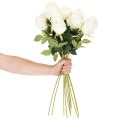 Konstgjord rosblomma, lång stjälk, för vas, 62 cm, 12 stycken | Floristik24.se