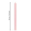 Rustika ljus Koniska ljus enfärgade rosa 350/28mm 4 st | Floristik24.se