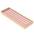 Rustika ljus Koniska ljus enfärgade rosa 350/28mm 4 st | Floristik24.se