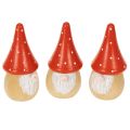 Floristik24 Mini Gnomefigur Flugsvamp Borddekoration 10 cm 6 st