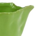 Floristik24 Keramisk skål i grön Ø13cm H6cm