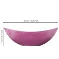 Plastskål, rosa, 39 cm x 13 cm, H13 cm | Floristik24.se