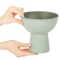 Modern rund kruka på hög bas, 18 cm | Floristik24.se