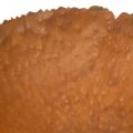 Rund metallskål med rostliknande texturerad yta, 20 cm | Floristik24.se