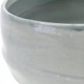Floristik24 Keramikskål, vågig kruka, keramisk dekoration oval Ø18,5cm H7,5cm