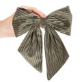 Dekorativ hängande rosett, julrosett, sammet, ribbad, 24 cm, 2 stycken | Floristik24.se