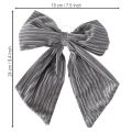 Dekorativ hängande rosett, julrosett, sammet, ribbad, 24 cm, 2 stycken | Floristik24.se