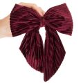 Röd sammetsrosett i manchestertyg för att hänga upp juldekorationer, 24 cm, 2 stycken | Floristik24.se